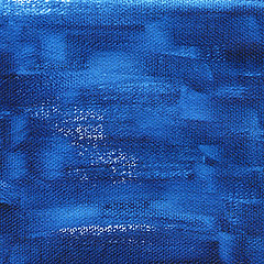 Image showing dark blue painted background with canvas texture