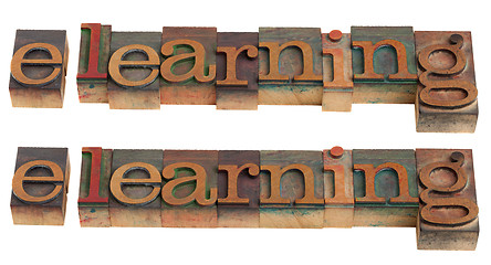 Image showing e-learning word