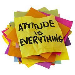 Image showing attitude is everything