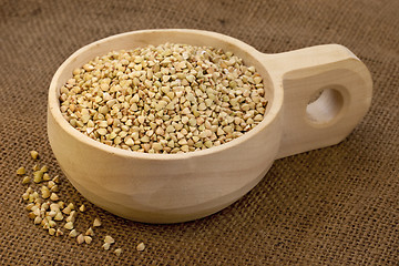 Image showing scoop of buckwheat groats