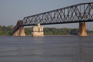 Image showing Mississippi River bridge