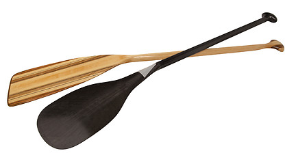 Image showing canoe paddles 