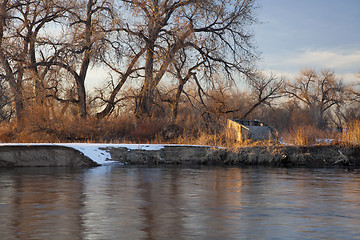 Image showing blind for waterfowl hunting