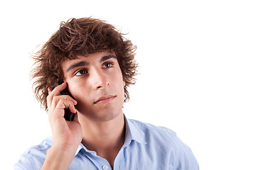 Image showing young man on the phone