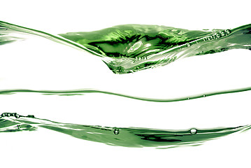 Image showing Green water waves