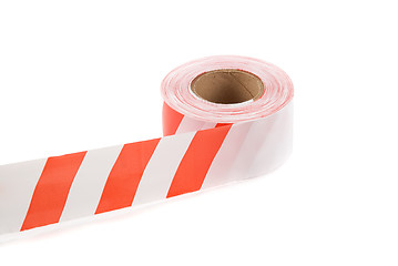 Image showing striped safety ribbon