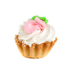 Image showing cream cupcake