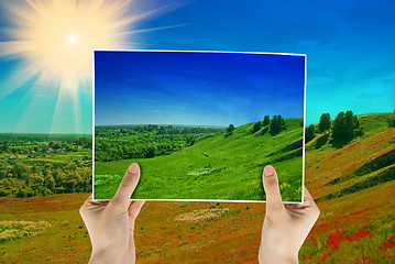 Image showing photo of green field