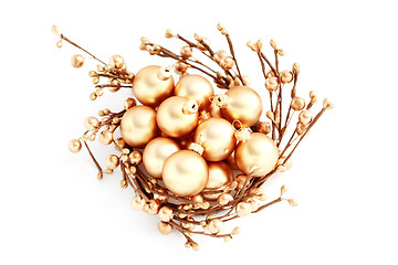 Image showing golden balls