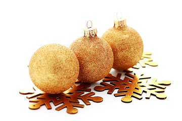 Image showing golden balls