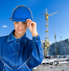 Image showing Builder girl
