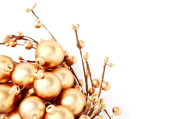 Image showing golden balls