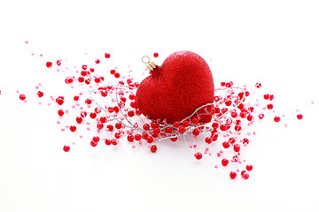 Image showing red heart ball