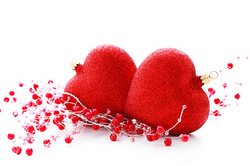 Image showing red heart ball