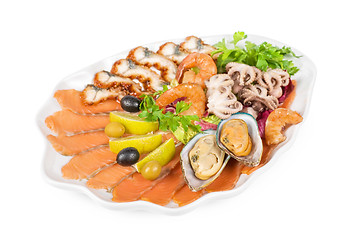 Image showing Seafood set