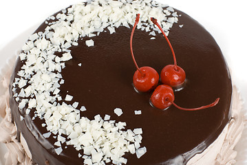 Image showing cherry cake