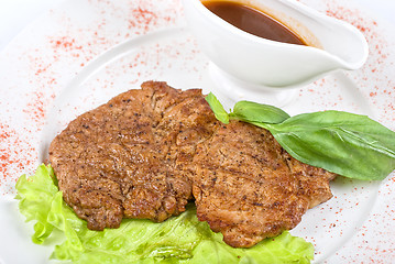 Image showing roasted pork steak