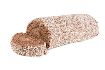 Image showing Chocolate Swiss roll