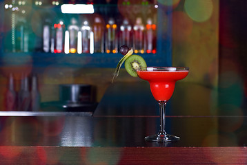 Image showing red cocktail