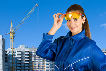 Image showing Builder girl