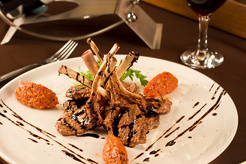 Image showing Roasted lamb chops