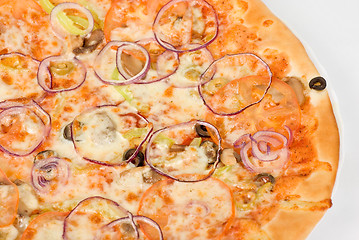 Image showing vegetable pizza