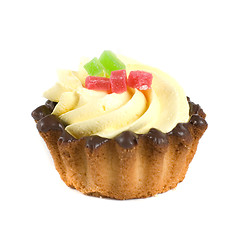 Image showing fruit jelly cupcake