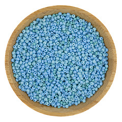 Image showing blue and grean glass beads