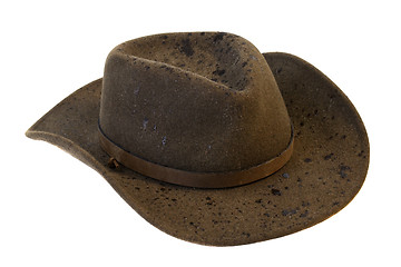 Image showing wet wool felt cowboy hat