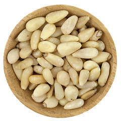 Image showing bowl of pine nuts