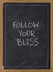 Image showing follow your bliss - reminder