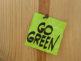 Image showing go green concept