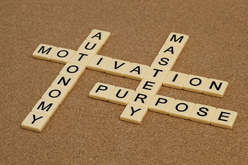 Image showing mastery, autonomy, purpose, motivation