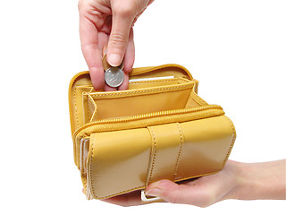 Image showing Wallet and hands-clipping path