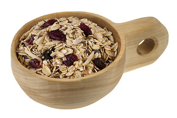 Image showing scoop of muesli cereal 