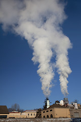 Image showing smoke and steam plume