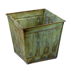 Image showing metal container with a grunge finish