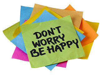 Image showing don't worry be happy