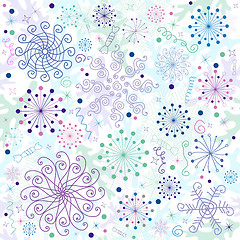 Image showing Seamless pastel christmas wallpaper 