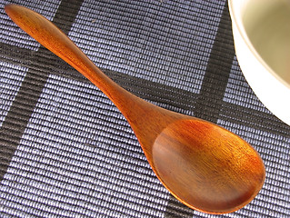 Image showing Spoon and bowl