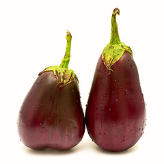 Image showing Purple eggplants