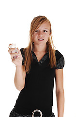 Image showing Girl not liking pills.