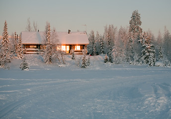 Image showing winter cottage