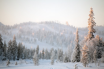 Image showing ski resort landscape