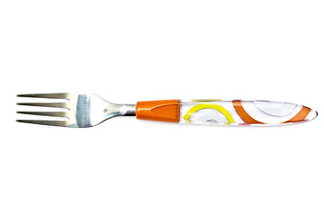 Image showing One fork isolated on white