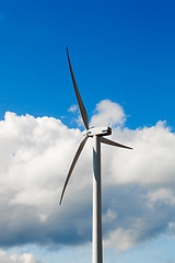 Image showing Wind Turbine - alternative and green energy source