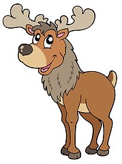 Image showing Cartoon reindeer