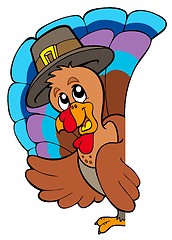 Image showing Lurking Thanksgiving turkey