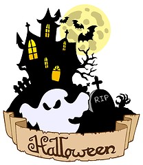 Image showing Halloween theme with ghost