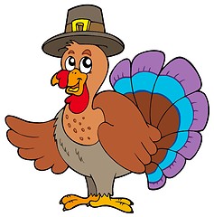 Image showing Thanksgiving turkey with hat